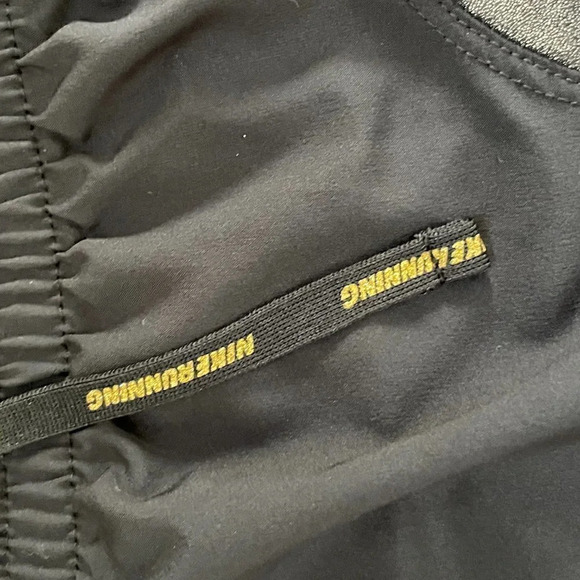 NIKE Women's Clash Tempo Luxe Lined Running Shorts Black Silver Size M - Picture 5 of 9